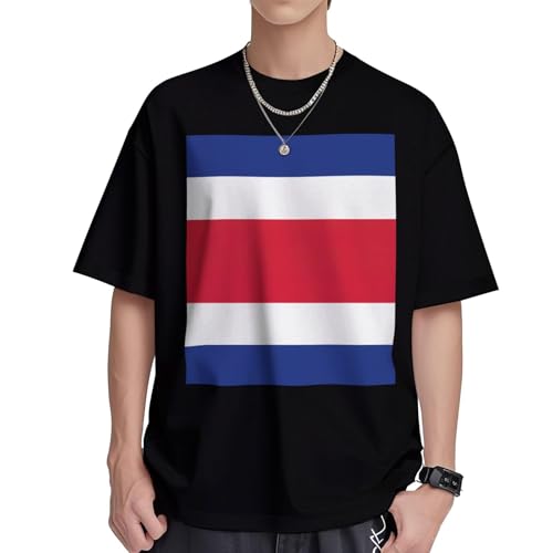 T-shirt Costa Rica EdWal en coton doux supérieur col rond