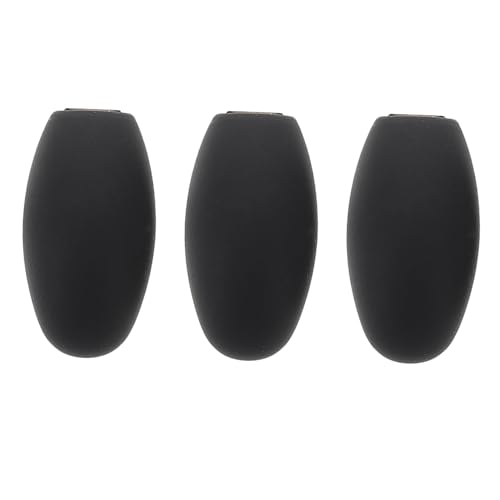 Toyvian 3Pcs Saxophone Thumb Rest Cushion Pads for Alto Sax Ergonomic Finger Protector User Friendly Installation Reduces Hand Strain Versatile Accessories for Woodwind Instruments Black