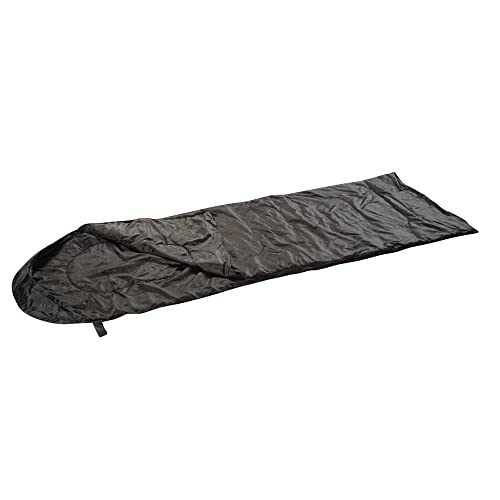 Mil-Tec sac de couchage couette Traveller léger 200g noir drap de camping