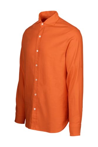 Image of SWIMS Santorini Men's Long Sleeve Linen Stretch Button Down Shirt | Lightweight breathable shirt for vacation, resort wear, travel and beach