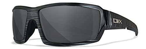 DVX DETOUR Smoke Grey Lenses with Black and White Streak Frame