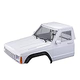 LAFEINA RC Crawler Body Cab & Back-Half Cage Body Shell for 1/10 RC Crawler TRX4 Axial SCX10 90046 AT4 Redcat GEN 8 Scout II (Cab)