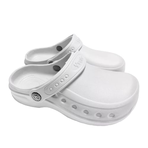 Sapato Babuche Profissional Alça Trabalho Cozinha 2305 (Branco, BR, Adulto, Numérico, 34)