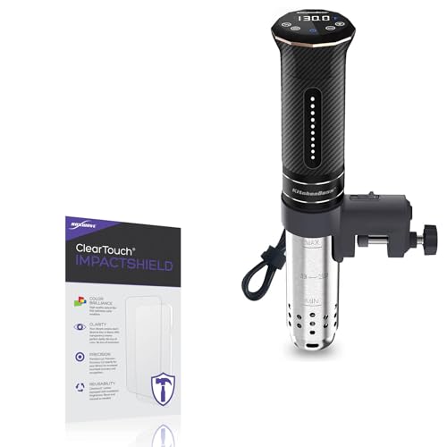 BoxWave Screen Protector Compatible with KitchenBoss Sous Vide G300T - ClearTouch ImpactShield (2-Pack), Impenetrable Screen Protector Flexible Film