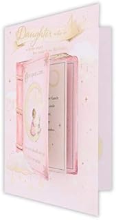 Clintons: Once Upon a Time Pink Book, 1st Birthday card for Daughter, Daughter age 1 Birthday card, 149x229mm 1165925 multi