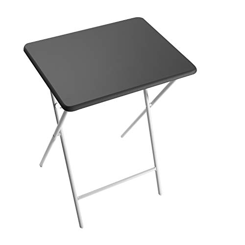 VERSA 19840102 Mesa Plegable de Cocina o terraza Lyon, Metal, Negro, 66 x 38 x 48 cm