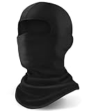 Xeoxarel Balaclava Face Mask, Summer Cooling Neck Gaiter, UV Protector Motorcycle Ski Scarf for Men/Women Black