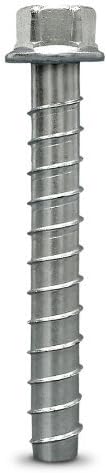 Simpson Strong Tie THD50600H 1/2-Inch by 6-Inch Titen HD Zinc Plated Heavy Duty Screw Anchor for Concrete/Masonry, 20 per Pack by Simpson Strong-Tie