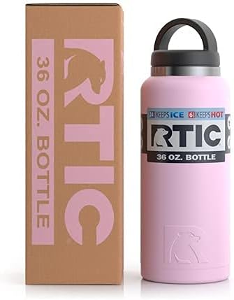 RTIC 36oz Vacuum Insulated Water Bottle, Metal Stainless Steel Double Wall Insulation, BPA Free Reusable, Leak-Proof Thermos Flask for Hot and Cold Drinks, Travel, Sports, Camping, Flamingo - Image 7