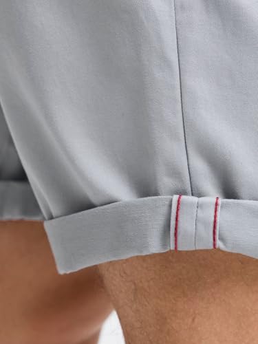 JACK & JONES Herren Chino Shorts Regular Fit 12165604,Ultimate Grey,M – Ansicht 6