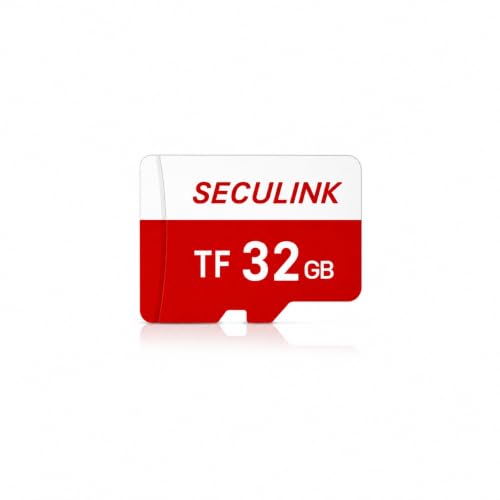 SECULINK TF Memory Card FAT32 Format Class 10 High Speed Reading/Writing 24/7 Recording for Security Camera Dash Cam and More (32GB)