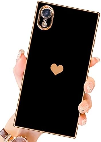 Amazon Com Mtbacon Compatible With Iphone Xr Square Case Cute Love Heart Case For Women Girls Camera Lens Protection Electroplate Reinforced Corners Shockproof Case For Iphone Xr Black Cell Phones Amazon Com Mtbacon Compatible With Iphone Xr Square Case Cute Love Heart Case For Women Girls Camera Lens Protection Electroplate Reinforced Corners Shockproof Case For Iphone Xr Black Cell Phones