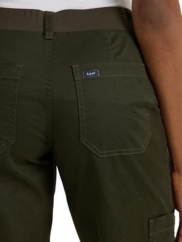 Lee Damen Ultra Lux Comfort with Flex-to-go Utility Pant Hose, Dark Olive Night, 44 Kurze Schlauch – Ansicht 4