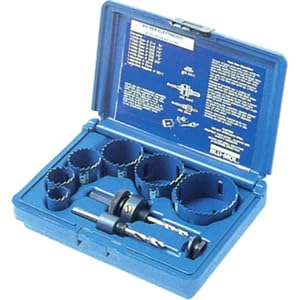 Set di 6 seghe a tazza bimetalliche HSS Blu-Mol