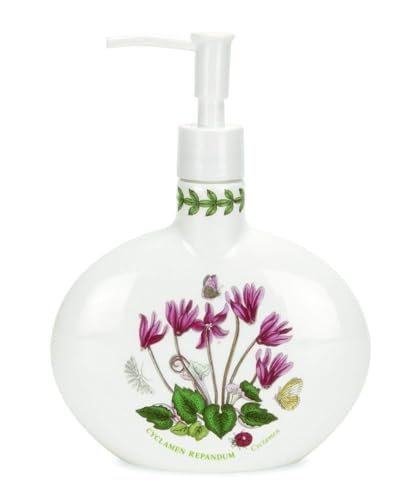 Portmeirion Botanic Garden Soap Dispenser, Cyclamen Motif - 7.5