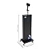 Standing Nano Hair Steamer, 1300W 110V Professional Electric Nano Micro Mist Hair Care Steamer for Deep Conditioning with Wheels, 27oz 9-Gear Adjustable Multifunctional Salon Nanoscale Sprayer(Black)