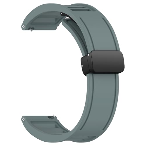 Image of ACM Watch Strap 22mm for Universal 22mm Size Replacement Strap Smartwatch | Silicone Belt Magnetic Clasp Band