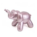 Made By Humans Balloon Elephant Money Bank, Cool and Unique Ceramic Piggy Bank - Pearl Pink