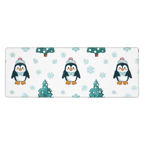 Tapis de souris XXL neige et sapin de Noël pour créer un espace de travail chaleureux
