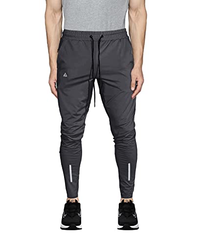 Image of AVOLT Dry Fit Track Pant for Men I Slim Fit Athleisure Running Gym Stretchable Track Pant (M, Dark Grey)