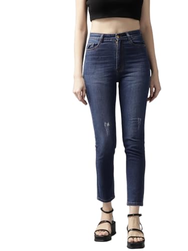 Image of GUTI Womens High Rise Crop Length Jeans()