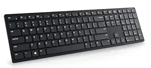Dell-KB500, Wireless Keyboard with USB Wireless Receiver, Interfaces- 2.4 GHz, 2 x AAA Batteries Included.