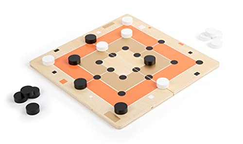 small foot Mühle und Solitär "Gold Edition" aus Holz, zwei Brettspiele im modernen Look, ab 6 Jahren, 12220 – Bild 4