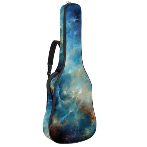 Sac pour guitare acoustique 40-42 pouces bleu galaxie housse étanche