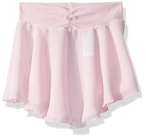 Capezio Little Girls' Pull-On Georgette Skirt, Pink, Toddler