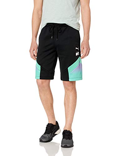 Short PUMA X MTV MCS homme noir en coton confortable