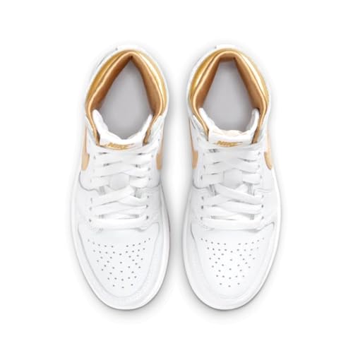 Jordan Little Kid's 1 Retro High OG White/Metallic Gold (FD2597 107) - 14