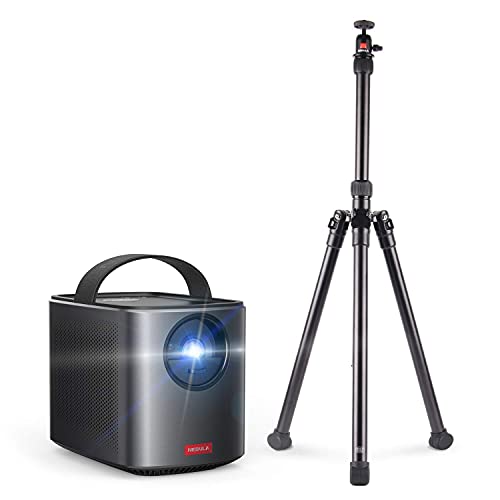 Nebula by Anker Mars II Pro 500 ANSI Lumen Portable Projector with Anker Nebula Mars 2 Universal Tripod 3 Feet Black â€“ Tripods