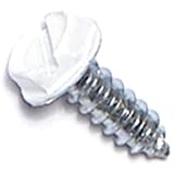 Hard-to-Find Fastener 014973245160 Slotted Hex Gutter Screws White, 7 x 1/2, Piece-100