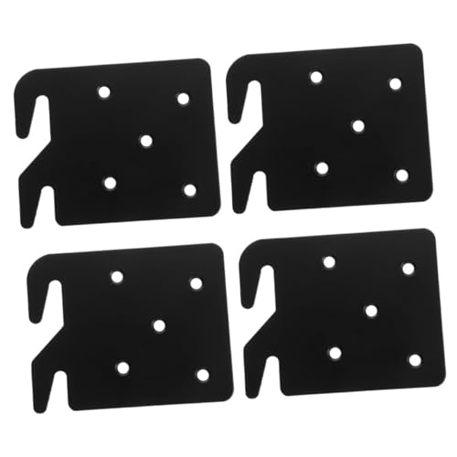 Support de rail de lit robuste Vosarea en fer forgé pour fixation durable