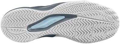 WILSON Women's Rush Pro Ace Pickler Sneaker, White/Grey/Baby Blue, 10 | Image 2