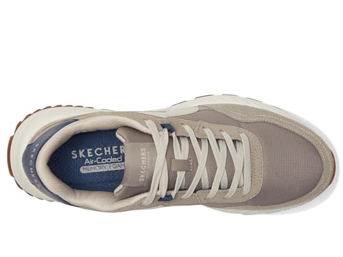 Skechers Men's Fury Retro Jogger Sneaker, Taupe, 12