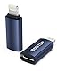 BOUTOP 2 Packung USB C auf Lightning Adapter [Apple MFi Zertifiziert] für 27W PD Schnelle Aufladen (Nicht für die Datensynchronisierung) Kompatibel mit iPhone, iPad, iPod-[Blau]