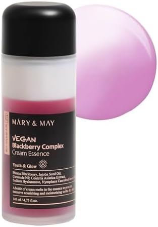 Mary&May Vegan Blackberry Cream Essence, Dual-Phase Toner 4.73 fl.oz