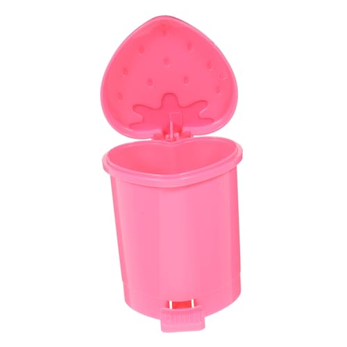 Caneca de basura adorable para escritorio color rosa