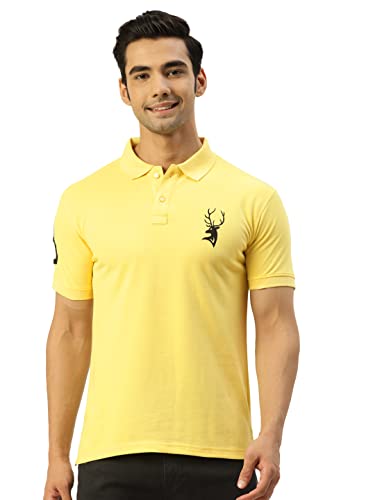 Image of CHKOKKO Men's Cotton Regular Fit Half Sleeves Polo T-Shirt