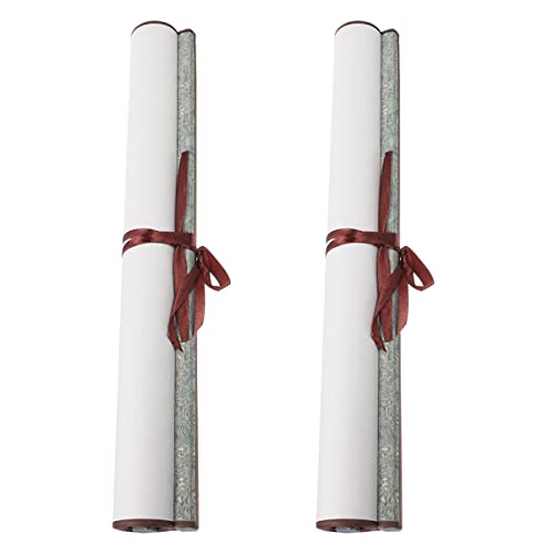 CIMAXIC 2 Piezas rollo de papel de arroz en póster pergamino colgante en pergaminos en a granel papeles de pergamino de caligrafía Artículos para el hogar