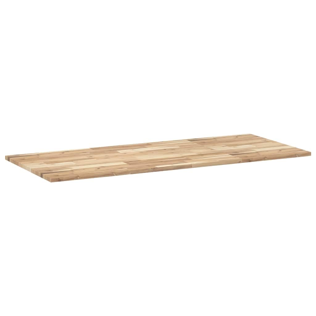 Prostokątny blat stołu z litego drewna akacjowego, 120 x 60 x 2 cm, nieobrobiony, do stołów w jadalni, biurka, stolika kawowego, uniwersalny