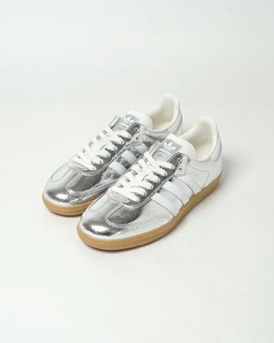 Image of adidas Samba OG Women's Shoes, Silver Metallic /Footwear White /Core White, Size 9.5