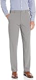 Van Heusen Men's 4-Way Stretch Temp Control Straight Fit Dress Pant, BLACK, 30W x 30L