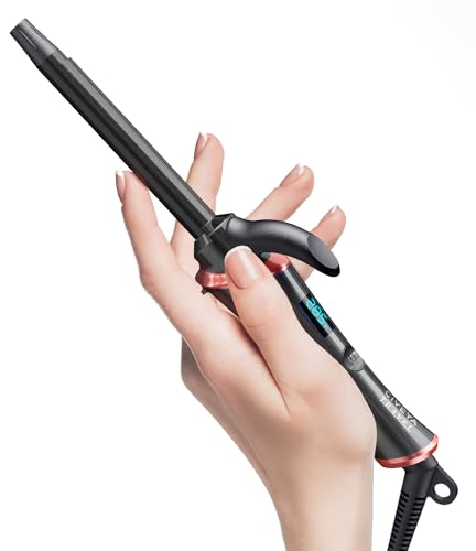CIVEYA 1/2 Inch Curling Iron for Short Hair, Dual Voltage Travel Size with 5 Adjustable Heat Settings, Mini Curling Iron Ceramic Barrel with Argan Oil Infused