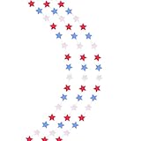 Healifty 3 Stück Pentagramm Hängeset aus Glitzerndem Papier Party Girlande zum Unabhängigkeitstag Dekorative Sternenbanner für Innen und Außenbereich