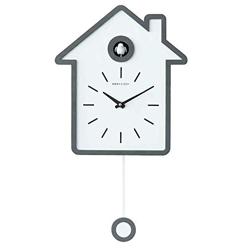 SHISEDECO Modern Cucu Wall Clock with Pendulum and Striking Small
