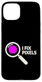 Ya en manzanajugosa.com: Carcasa para iPhone 15 Plus I Fix Pixels Image Editor Artista Digital Diseñador gráfico