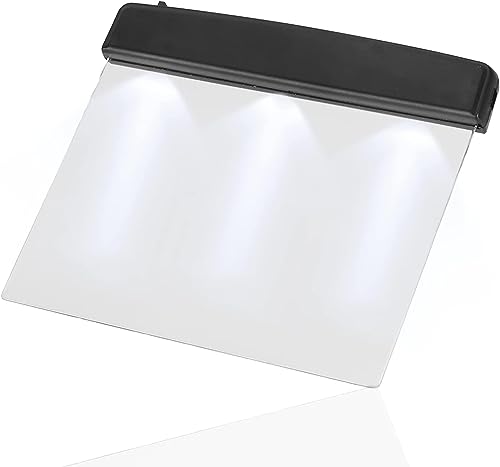 Cuifati Book Lightwedge,LED Reading Bright Light Lamp Board Lightwedge Book Light,Rechargeable and Battery Powered LED Reading Lights,for Night Reading