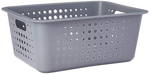 Ou Cesto Organizador Multiuso 14,5L Chumbo Linha Cestas Organizadoras